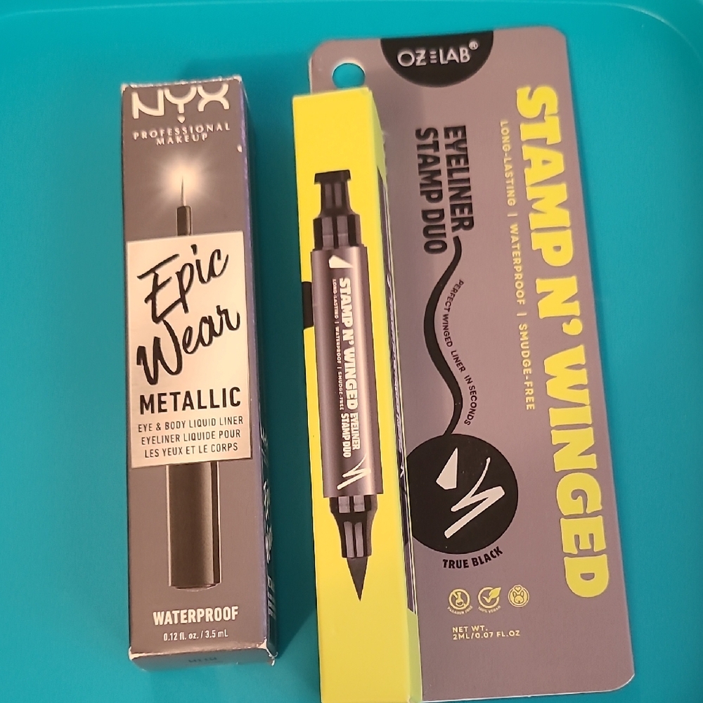 NYX Epic Wear Metallic Eyeliner and Oz Lab Stamp Duo